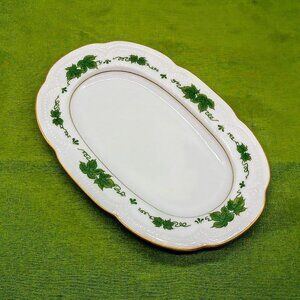 Vintage Graf Von Henneberg Wienlaub Oval Porcelain Relish Dish